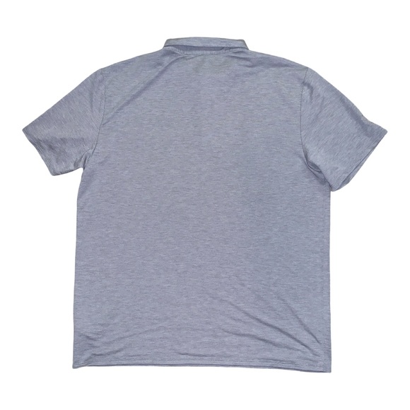 Vuori Polo Shirt Mens XL Knit Twill Performance Gray Lightweight Preppy Neutral - Picture 2 of 7